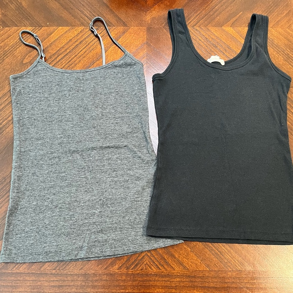 Forever 21 and Active Basic Black and Grey Tank Top Bundle
